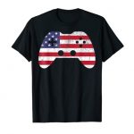 4th Of July T Shirt Video Game Gamer Young of us Boys Men USA T-Shirt