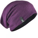 FORBUSITE Bolt Beanie for Men Ladies Summer Iciness Long and Outsized Cranium Cap, Crimson B010