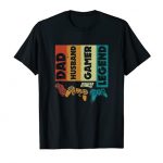 Mens Dad Husband Gamer Story, Dad Video Gamer T-Shirt