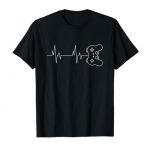 Funny Gamer Heartbeat Video Sport Lover Men Girls folk Young of us Presents T-Shirt