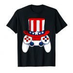 Video-sport Controller American Hat 4th Of July USA T-Shirt