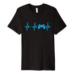 Heartbeat of a Gamer Hoodie Gaming Sweatshirts Gamer Premium T-Shirt