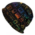 Slouchy Beanie Recreation Video Gaming Sample Sunless Skull Cap Hat Infinity Scarf Comfy Chemo Hats – three hundred and sixty five days Spherical Comfort for…
