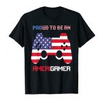 4th Of July T Shirt Video Game Gamer Children Boys Males USA T-Shirt