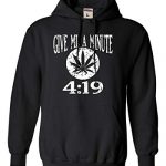 Trail All Out XXX-Tall Dark Adult Give Me A Minute 419 420 Droll Marijuana Sweatshirt Hoodie