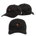 Litetao Males Ladies folks Caps, Baseball Caps, Embroidery Rose Boys Ladies Snapback Hip Hop Flat Hats for Working, Exercises and Exterior Actions (Free Size, Dismal)…