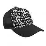 Unisex Grownup Baseball Cap Snapback-Hat, Video Game Weapon Silly Gamer Summer Mudder Trucker Hat Dad Cap for Baseball Team Spots Running Adjustable Initiating air Mesh