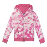Mightly Boys and Women’ Lightweight Fleece Zip-up Hoodie | Organic Handsome Commerce Certified Toddler and Formative years Clothes, Purple Tie Dye, 8