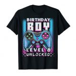 Level 8 Unlocked Video Game Eighth Birthday Gamer Boys T-Shirt