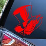 Sunset Graphics & Decals Persona Phantom Decal Vinyl Car Sticker Video Game Magic Hat | Autos Autos Trucks Walls Computer computer | RED | 4.75…