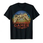 Retro GAMER Video Game Player Boys Ladies Teen Formative years Men Reward T-Shirt