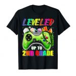 Leveled Up To 2nd Grade Gamer Aid To School First Day Boys T-Shirt