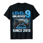Stage 9 Unlocked Awesome 2013 Video Sport ninth Birthday T-Shirt