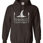 Lunge All Out X-Substantial Chocolate Adult Science Is Magic Comical Sweatshirt Hoodie
