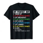 My Qualified Day Video Games Shirt Funny Cool Gamer Reward Men T-Shirt