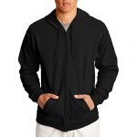 Hanes Males’s Tubby-Zip Eco-Tidy Hoodie, Sad, XX-Huge
