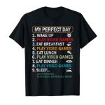 My Pleasurable Day Video Games T-shirt Funny Gamer Reward Boys Men T-Shirt