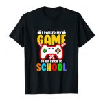 I Paused My Sport To Tear Motivate To School, Boys Gamer First Day T-Shirt