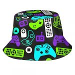 Video Sport Controllers Bucket Hat Fisherman Hat Sea roam Trip Sun Hat Outside Cap for Unisex Males Ladies