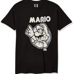 Nintendo Males’s So Mario T-Shirt, Shadowy, 4XL