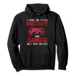 Comic Gamer Vintage Video Games For Boys Brother Son Pullover Hoodie