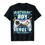 Level 8 Unlocked Video Sport 8th Birthday Gamer Boys T-Shirt