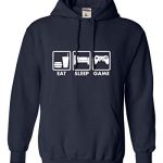 Trudge All Out Tiny Navy Blue Grownup Exercise Sleep Sport Silly Gamers Gaming Sweatshirt Hoodie