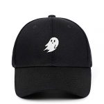 Ghost Embroidered Caps Halloween Men Ladies Baseball Cap Pure Shade Snapback Hat(Dark Ghost)