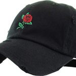 KBSV-124V BLK KBETHOS Rose Pineapple Gorgeous Vibes Vacation Men Females Dad Hat Baseball Cap Adjustable (One Size, Dismal Rose Classic)