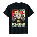 14 One year Outmoded Boy Stage 14 Unlocked Awesome 2008 Video Gamer T-Shirt