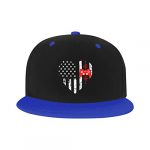 Mens/Womens Hip-hop Hats American Flag Gamer Video Recreation Controller Video Recreation Pad Controller Adjustable Flat Peaked Baseball Cap Blue