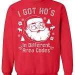 Awkwardstyles I Obtained Hos in Assorted Situation Codes Sweater Gruesome Christmas Crewneck M Red