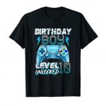 tenth Birthday Boy Stage 10 Unlocked Awesome Since 2012 Gamer T-Shirt