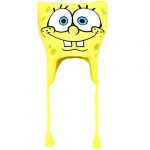 Belief One SpongeBob Squarepants Beanie Hat, Peruvian Knit Acrylic Beanie Cap with Tassels, Yellow, One Dimension