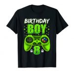 Eighth Birthday Boy Video Games Gamer Gaming 8 Twelve months Frail Boys T-Shirt