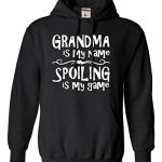 4X-Big Shadowy Mens Grandma Is My Title Spoiling Is My Game Sweatshirt Hoodie