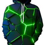 3D Hooded Sweater for Males Funny Navy Blue Geometry Rave Pullover with Drawstring Man Queer Green Lightning Originate Hoodie Sweatshirts Girl Home Dapper Tops Shirt…