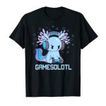 Gamesolotl Axolotl Video Gamer Kawaii Anime Gifts Boys Girls T-Shirt