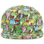 Broad Mario Brothers Yoshi All Over Print Cap Blue