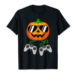Halloween Jack O Lantern Gamer Boys Early life Men Amusing Halloween T-Shirt