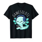 Gamesolotl Axolotl Fish Gamer Gaming Anime Lizard Video Sport T-Shirt
