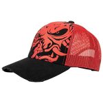 JINX Cyberpunk 2077 Distressed Samurai Trucker Hat, Shadowy, Grownup Dimension