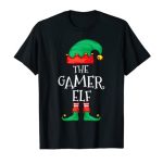 Droll Elf Family Christmas The Gamer Elf Sweater Males & Ladies T-Shirt