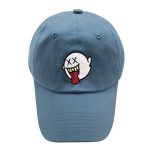 HSYZZY Distressed Boo Dad Hat Embroidered Baseball Cap Cotton Hat Ponytail for Males and Ladies Denim