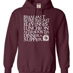 Qualified Maroon Mens The Seven Day-to-day Meals Sweatshirt Hoodie