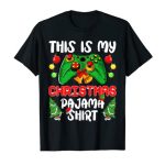 That is My Christmas Pajama Shirt Santa Hat Gamer Video Sport T-Shirt