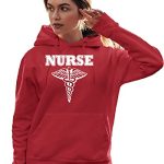 Tiny Red Mens Nurse Emblem Sweatshirt Hoodie