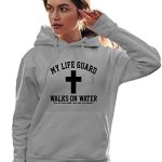 XX-Mountainous Oxford Mens Jesus Walks On Water Christian Easter Present Belief Sweatshirt Hoodie