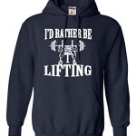 Capable Navy Blue Mens I would possibly maybe maybe well Moderately Be Lifting Funny Weightlifting Gym Workout Sweatshirt Hoodie