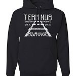 Terminus The Walking Uninteresting TV Picture Mens Prolonged Sleeve Cotton Polyester Laughable Graphic Heavyweight Pullover Hoodies – Black – X-Colossal
